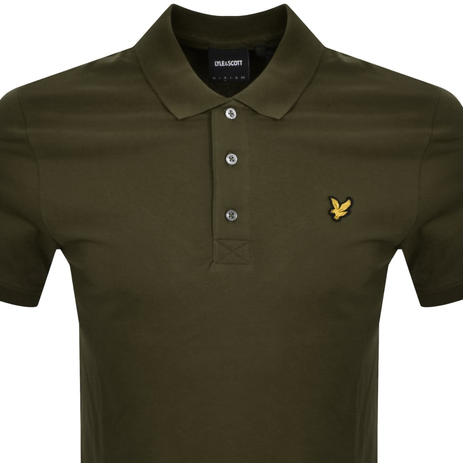 Lyle and scott khaki polo outlet